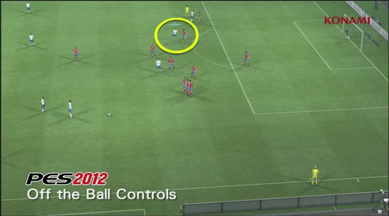 Pro Evolution Soccer 2012 : Jeu sans ballon