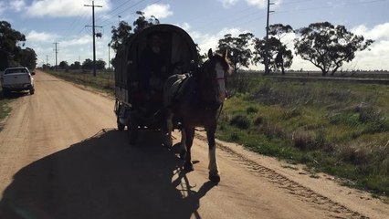 Bruce Neilson driving around the Riverina