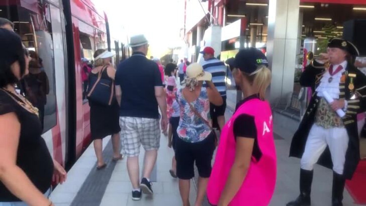 Town crier declares Newcastle light rail open