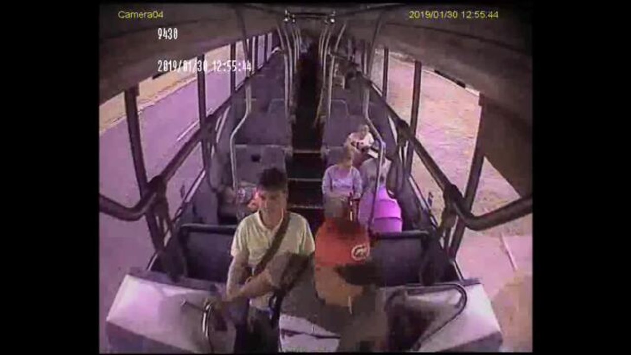 STEVEN FENWICK moving on bus