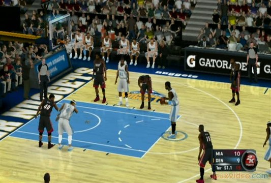 NBA 2K12 : Nuggets vs Heat