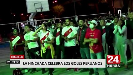 Download Video: Así celebraron los hinchas el pase de la Blanquirroja al repechaje