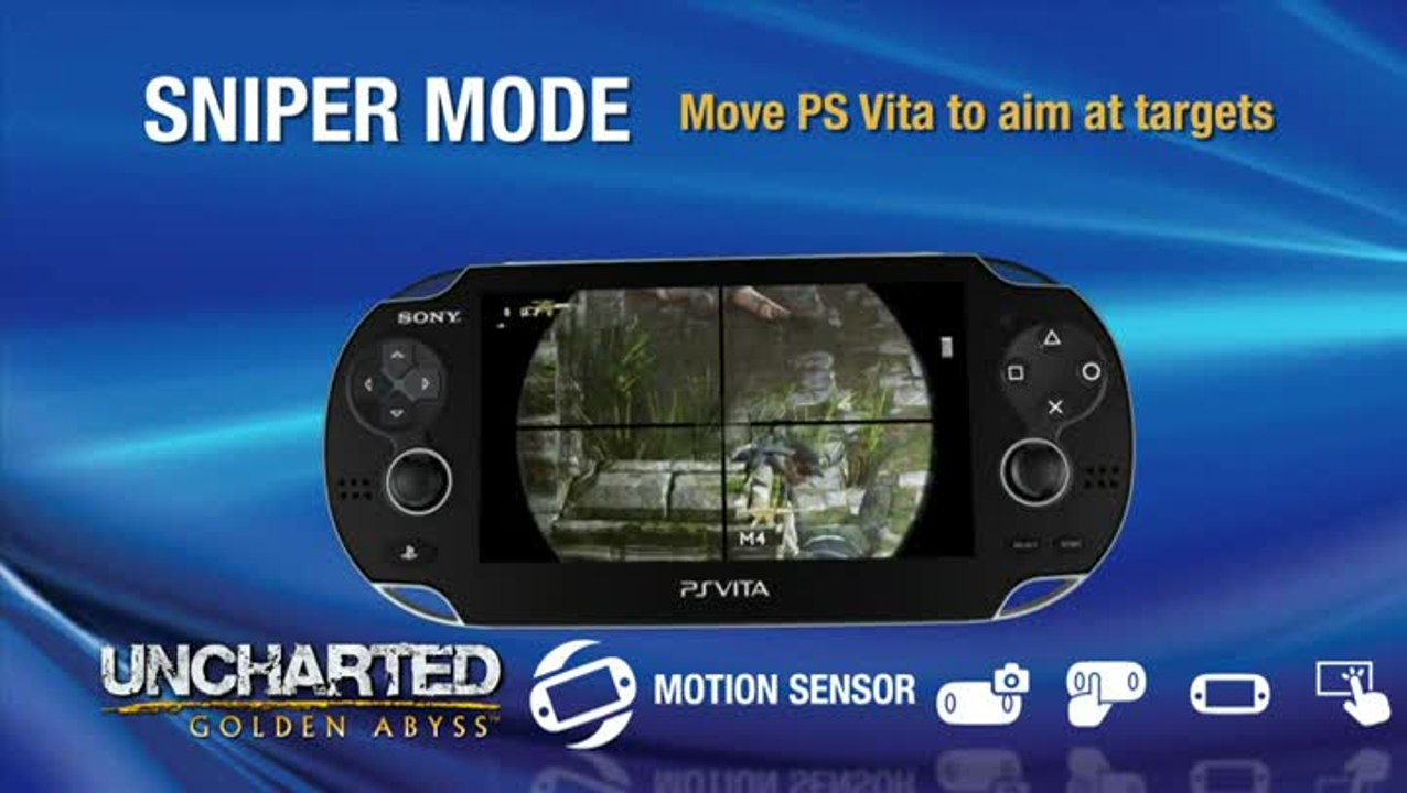 Uncharted : Golden Abyss : Les fonctionnalités de la Vita