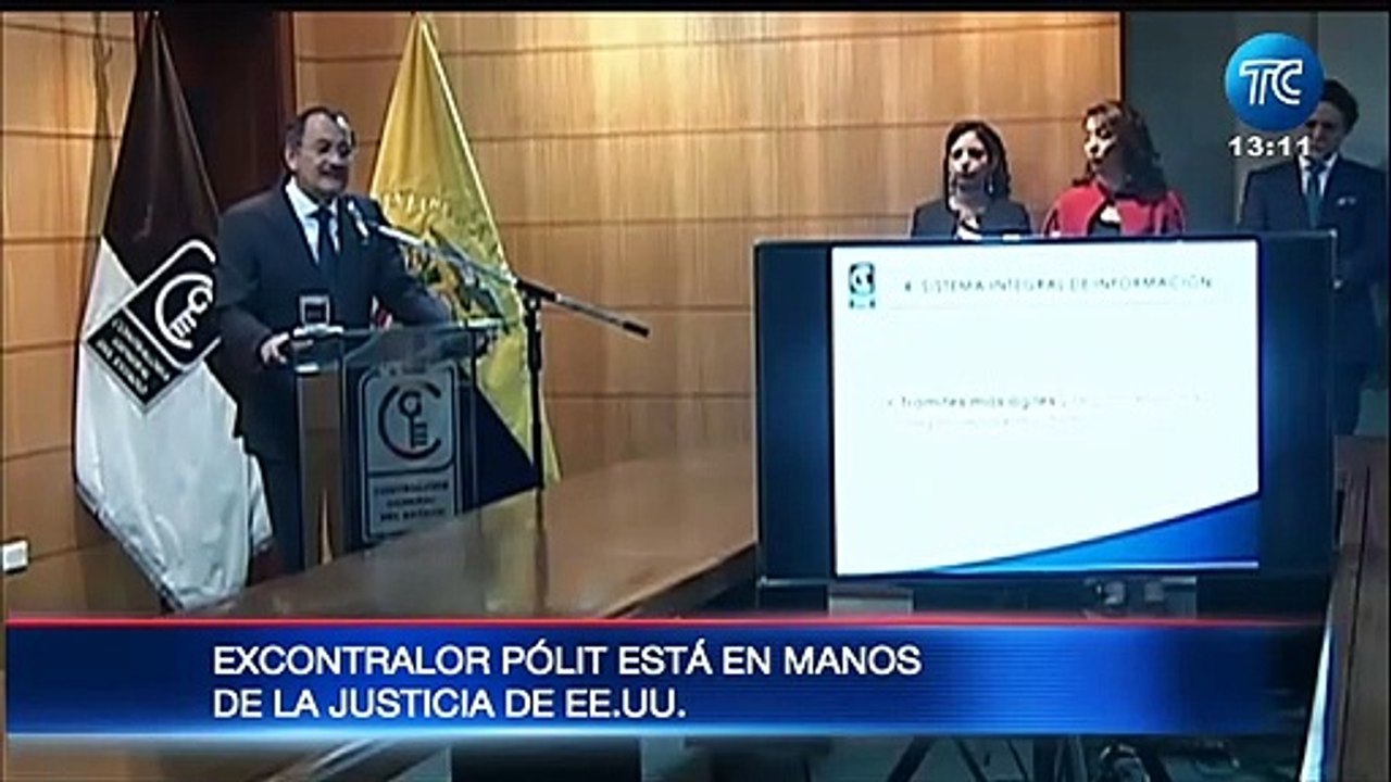 El excontralor Carlos Pólit fue detenido en Estados Unidos