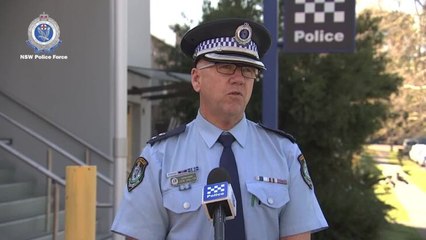 Supt John Gralton speaks after large-scale drugs bust on the Central Coast