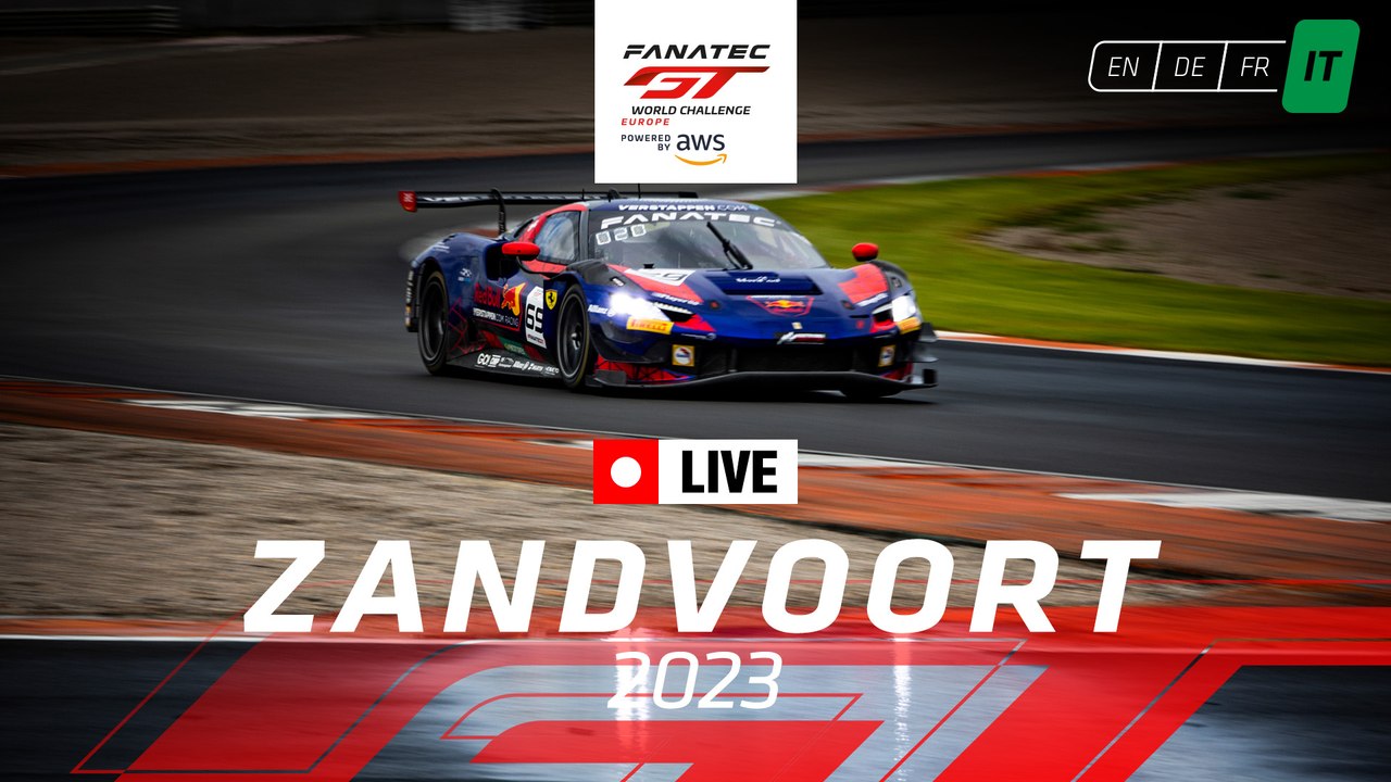 LIVE | Zandvoort | Fanatec GT World Challenge Powered by AWS  (Italian)