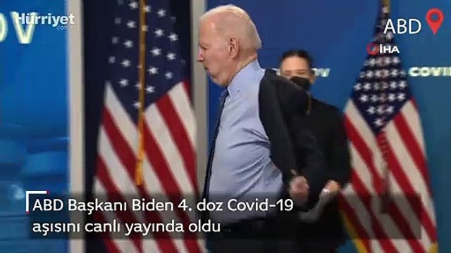 ABD Başkanı Biden 4. doz Covid-19 aşısını canlı yayında oldu