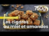 Video de la recette des cigares au miel et aux amandes - 750g