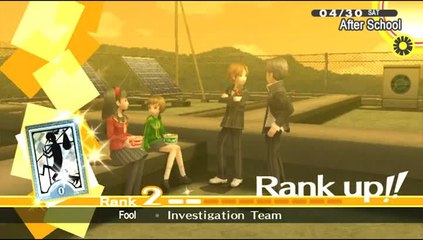 Persona 4 : The Golden : Social Links : Ranking Up