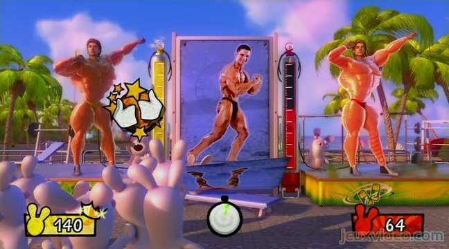 Les Lapins Crétins Partent en Live : La gonflette