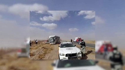 Vientos en carretera de Chihuahua dejan este accidente