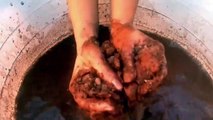 Creamy Gritty Red Dirt Sand Cement Water Crumble Dipping Cr: ASMR Chunks