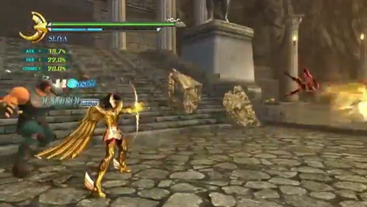 Saint Seiya : Les Chevaliers du Zodiaque : La Bataille du Sanctuaire : Un peu d'or dans le combat