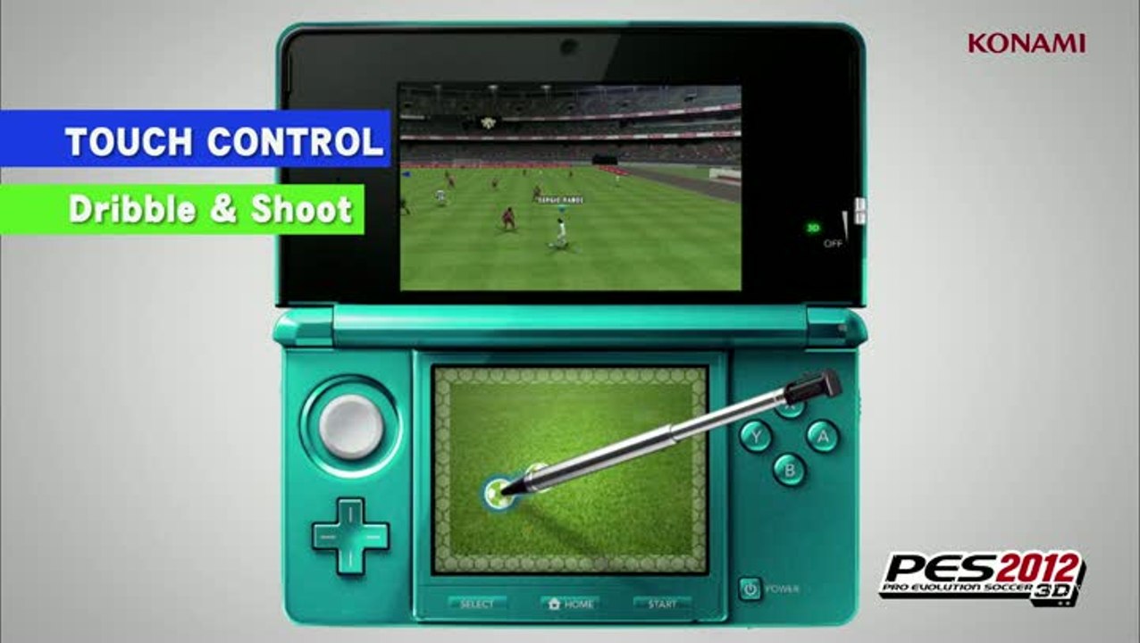 Pro Evolution Soccer 2012 3D : Commandes tactiles
