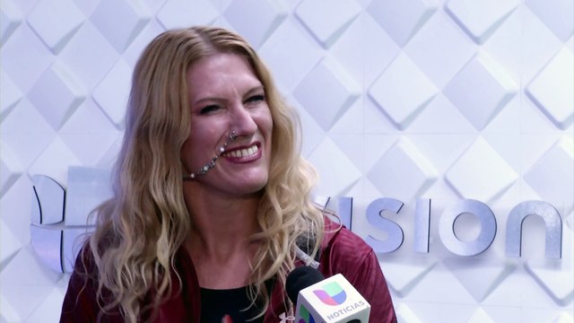 Luchadora alemana MISS KATH en Noticias 26 Univision