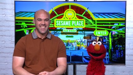 Elmo on the New Sesame Place Theme Park in San Diego!