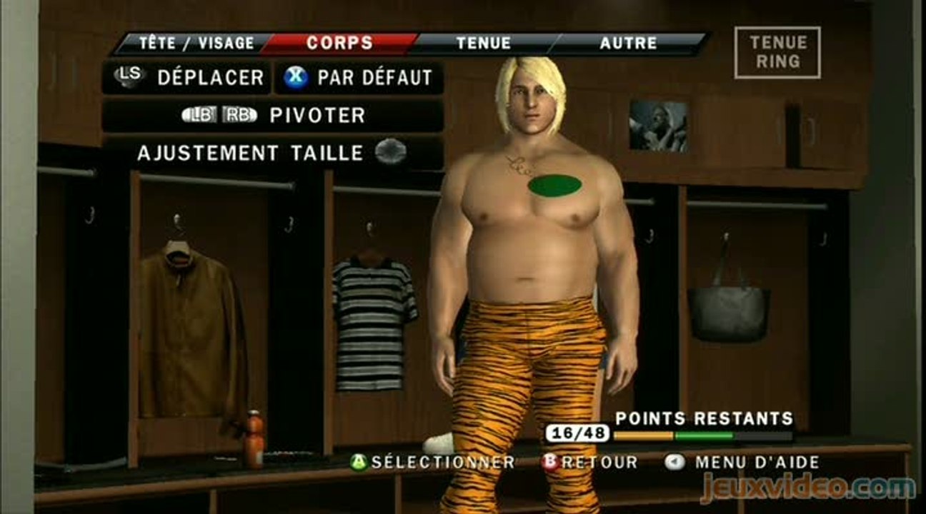 WWE Smackdown vs Raw 2010 : 3/4 : L'éditeur de personnages