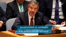 Ante la ONU, México resalta importancia de la asistencia humanitaria en Ucrania