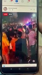 धीरज के स्वागत जुलूस में बंदूके लहराई