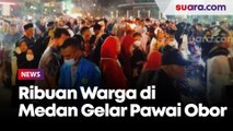 Sambut Ramadhan, Ribuan Warga di Medan Gelar Pawai Obor