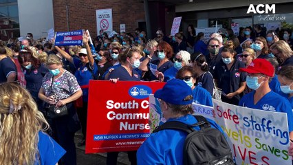 Wollongong nurses strike - Illawarra Mercury - March 2022