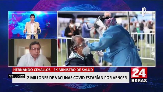 Cevallos sobre vacunas a punto de vencer: es por el descenso en el ritmo de vacunación