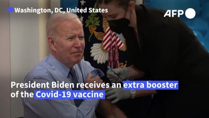 'It didn't hurt a bit': Biden receives second Covid booster shot