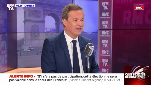 Trucage! : Nicolas Dupont-Aignan dénonce l'intérêt des sondages, faits sur ceux qui sont sûrs d'aller voter