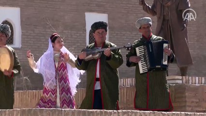 Cumhurbaşkanı Erdoğan kadim Türk İslam şehirlerinden Hive'yi ziyaret etti