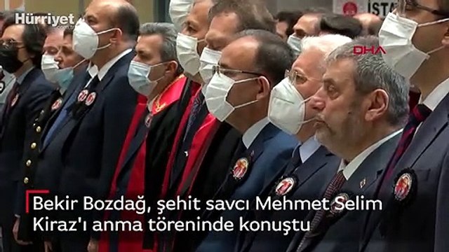 Bekir Bozdağ, şehit savcı Mehmet Selim Kiraz'ı anma töreninde konuştu