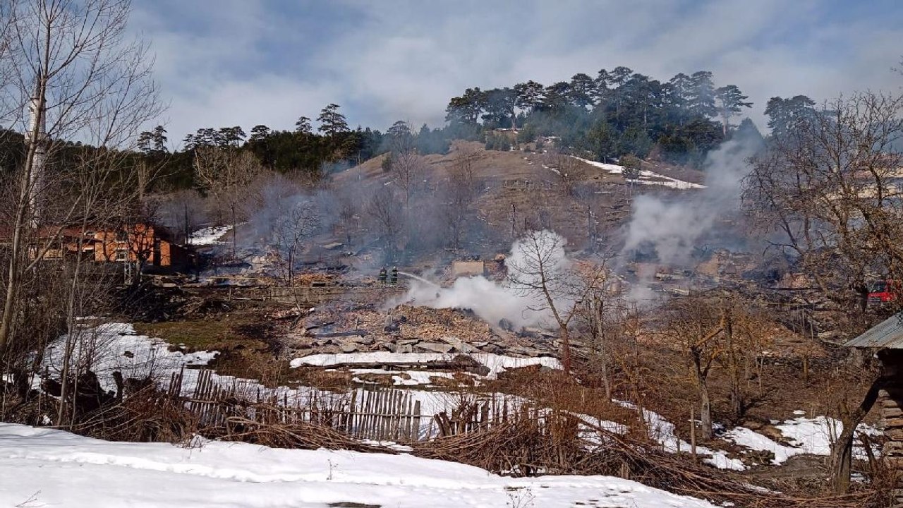 Kastamonu’da bir köy alevlere teslim oldu
