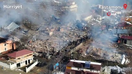 Kastamonu’da bir köy alevlere teslim oldu