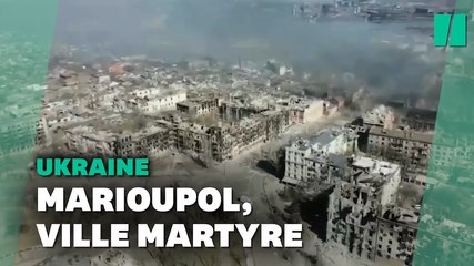 Descargar video: Ces images aériennes de Marioupol sont glaçantes