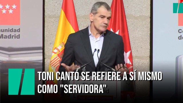 Toni Cantó se refiere a sí mismo como servidora