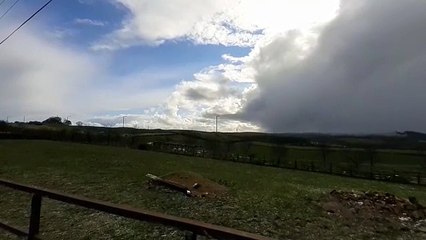 Snow clouds over Herrington Country Park