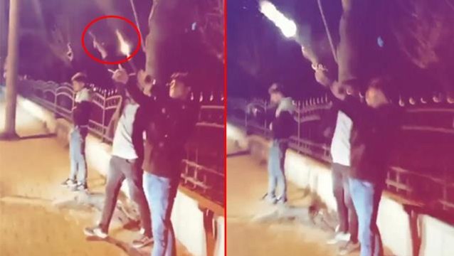Rastgele ateş açıp, o anları cep telefonuyla kayda aldırdılar