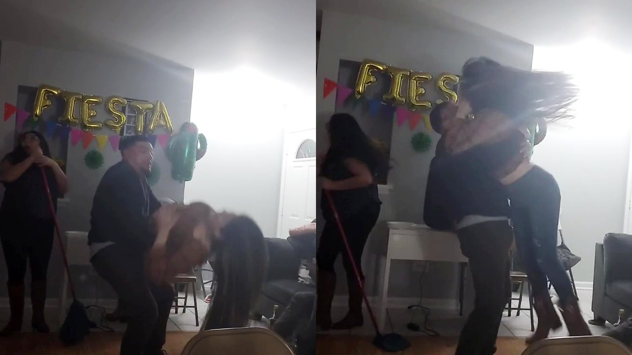 'Quebradita dance GOES TERRIBLY WRONG after the female hits her head on the floor'