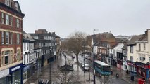 Snow falling in Maidstone as weather warning put in place