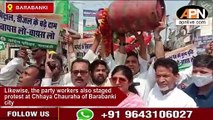 Watch: A 3 yr Old Joins Congress Protest Against Fuel Inflation In UP’s Barabanki District