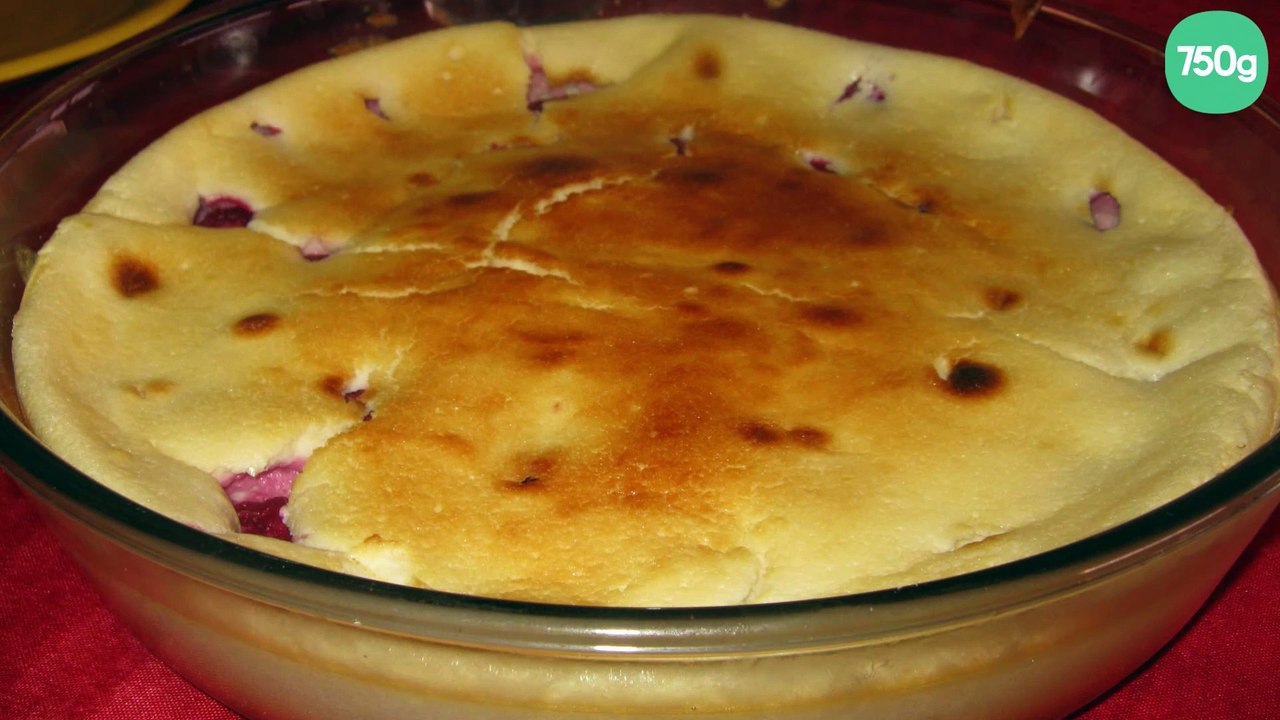 Gâteau au fromage blanc et framboises