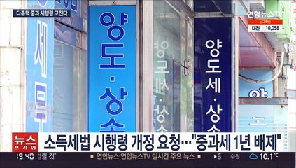 다주택자 양도세 중과 1년 배제…종부세도 손질