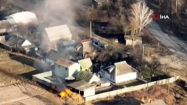 Ukrayna ordusu Rus askerlerinin konuşlandığı noktayı vurdu