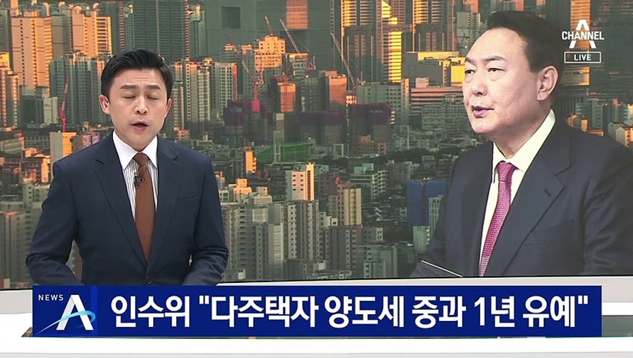 인수위 “다주택자 양도소득세 중과 1년 유예”