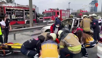 TEM otoyolunda zincirleme trafik kazası
