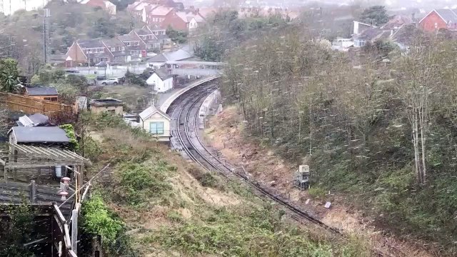 Light snow shower in West St Leonards