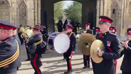 The start of the Freedom of Bury St Edmunds parade