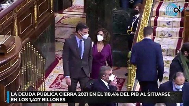 La deuda pública cierra 2021 en el 118,4% del PIB al situarse en los 1,427 billones