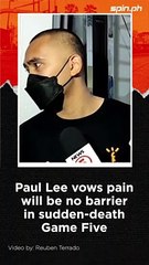 Paul Lee vows pain will be no barrier in sudden-death Game Five #shorts