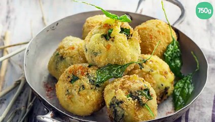 Boulettes pomme de terre épinard et crème parmesan