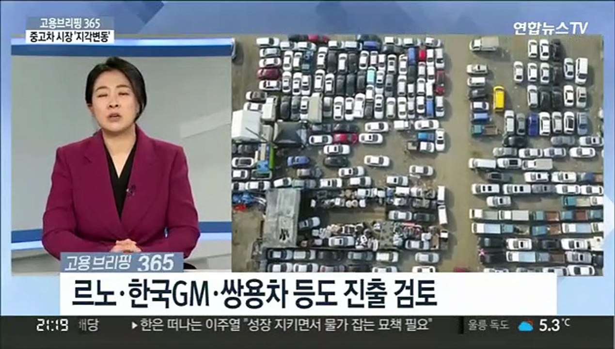 [고용브리핑365] 중고차 시장 '지각변동'
